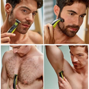 Barbeador Eletrico A Prova D'agua Usb Flexivél Profissional 100V/240V Corpo e Rosto GT-9866