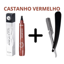 Caneta Preenchimento de Barba e sobrancelha A Prova D'agua e Suor 24horas Beleza Masculina