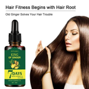 Óleo de Crescimento Capilar Jaysuing Essência de Gengibre King 7 Dias Queda de Cabelo Crescimento Capilar Sérum