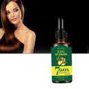 Óleo de Crescimento Capilar Jaysuing Essência de Gengibre King 7 Dias Queda de Cabelo Crescimento Capilar Sérum